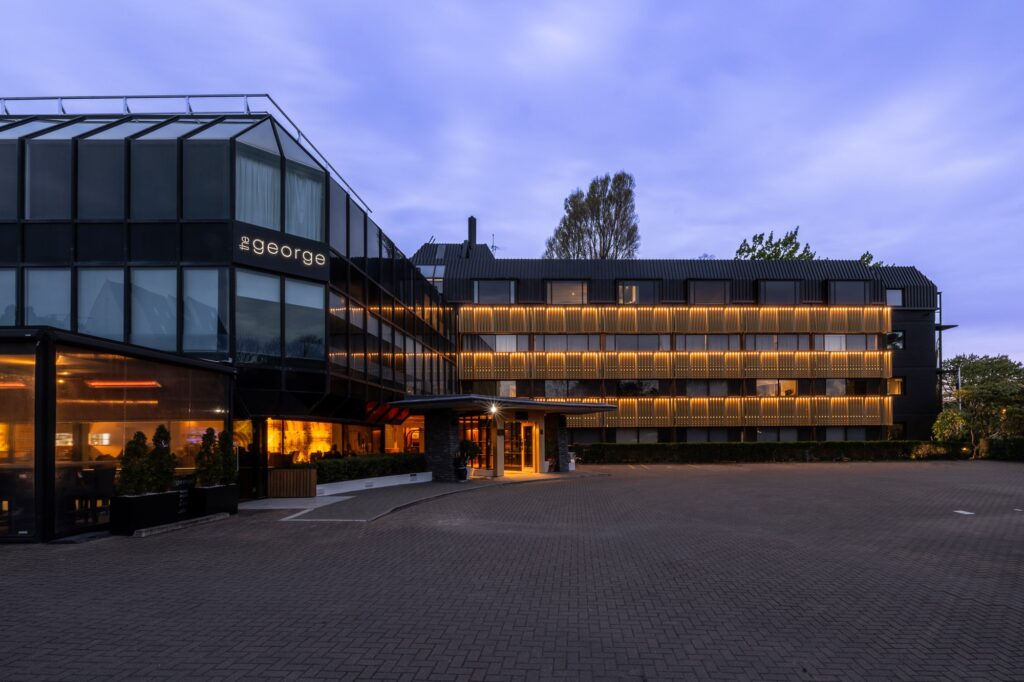 Outside view of the The George Hotel in Christchurch