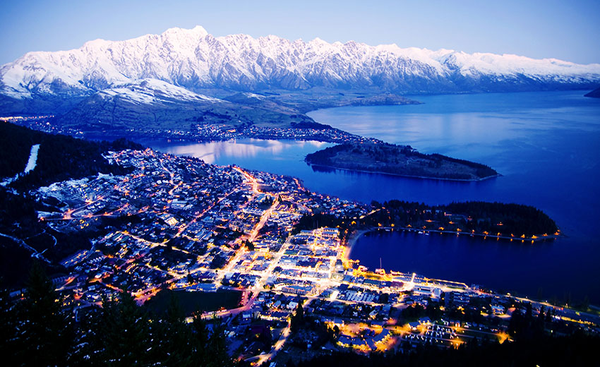 Queenstown top view